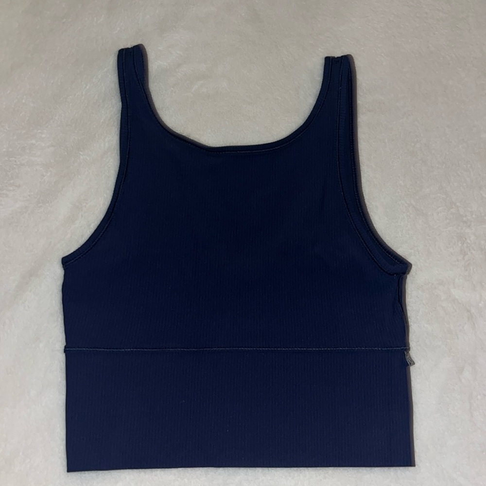 Lululemon Navy Power Pivot Tank Size 4